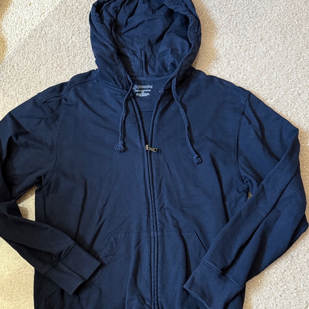 St. John’s Bay Men’s Navy Blue Zip-Up Hoodie
